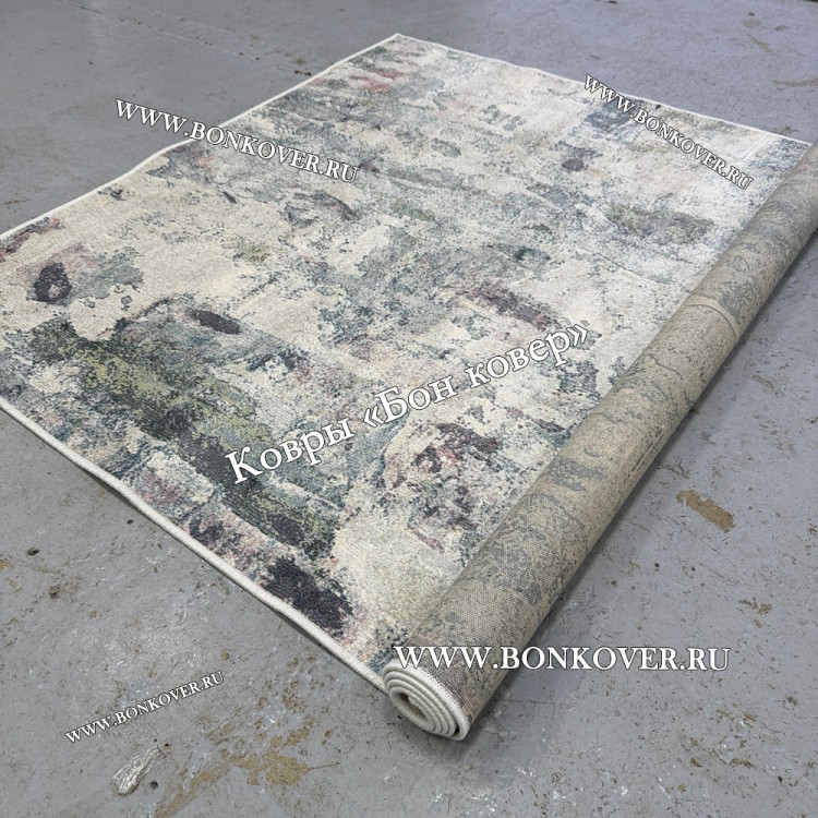 Бельгийский ковер из артшелка дизайн 107 Разноцветный