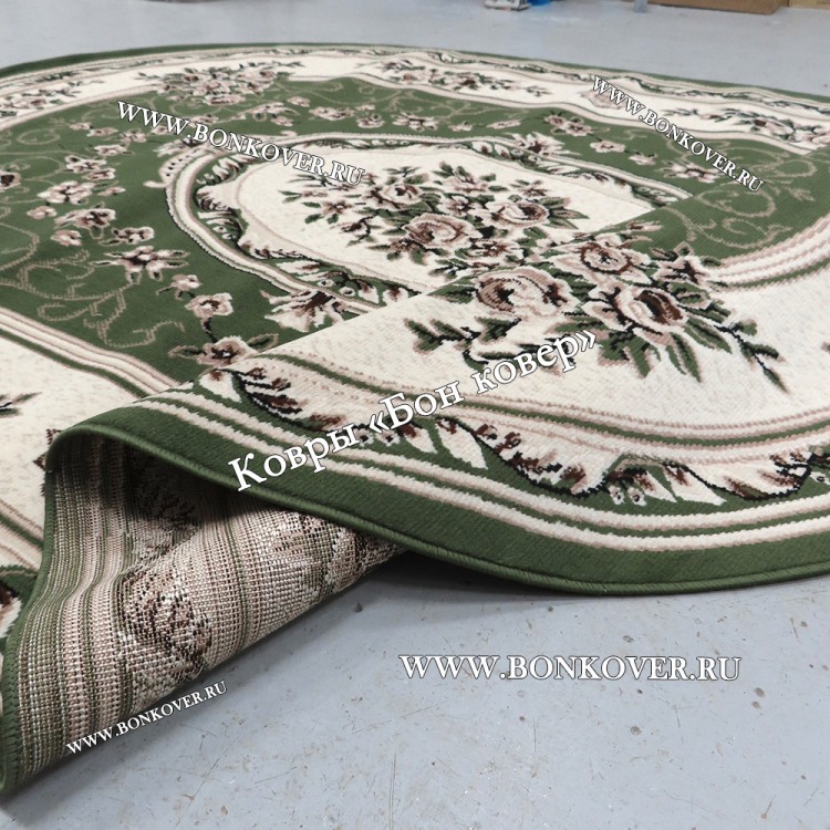 Ковер Лайт Карпет New 4 Дизайн 02 Зеленый Овал