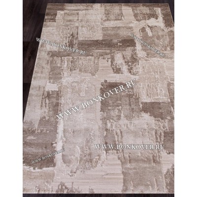 Турецкий Ковер Для Гостиной Дизайн 06 Бежево-Коричневый Прямоугольный